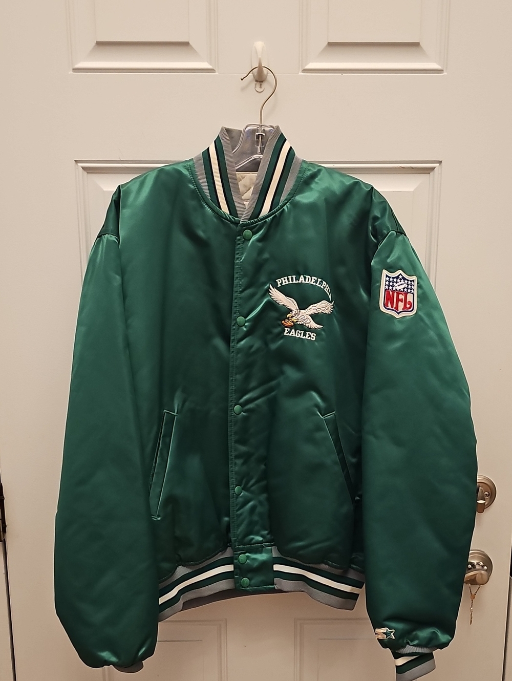 Authentic Philadelphia Eagles Kelly Green Starter 1990s Jacket Size XL